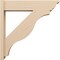 Ekena Millwork 8-in W x 36-in D x 36-in H Funston Trad Rough Cedar Woodgrain TimberThane Outlooker, Primed Tan OUTUR080X36X36FST04RCPR - alternate 5